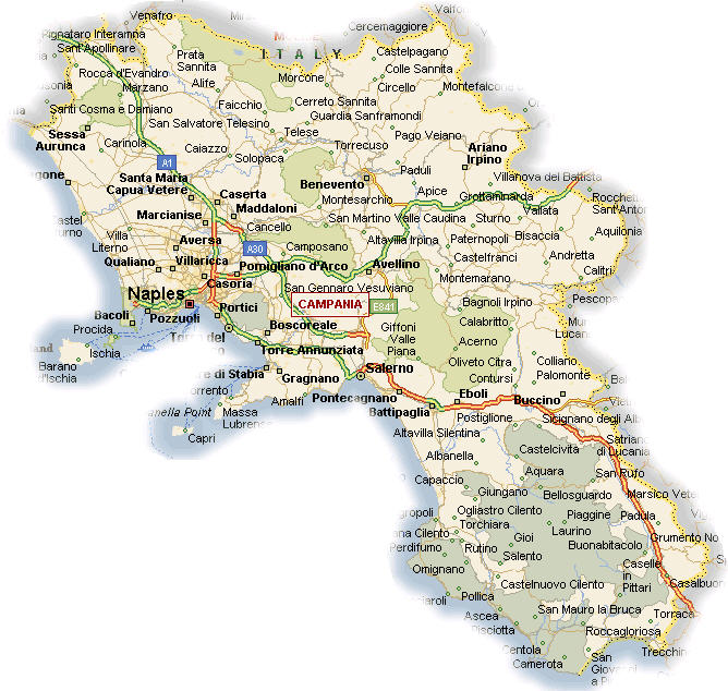 Mappa Campania