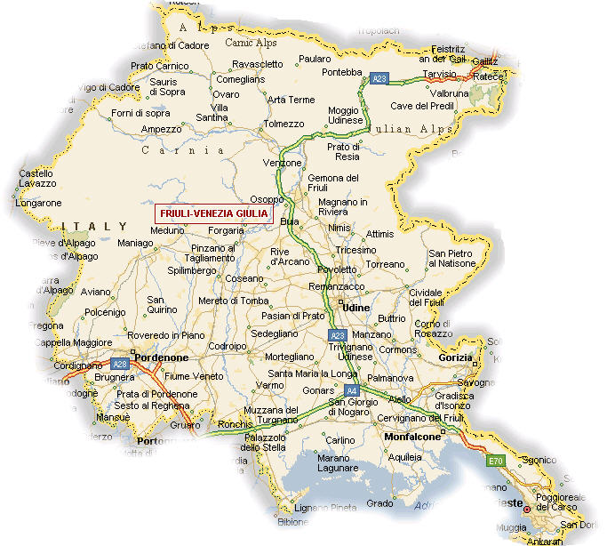 Mappa Friuli