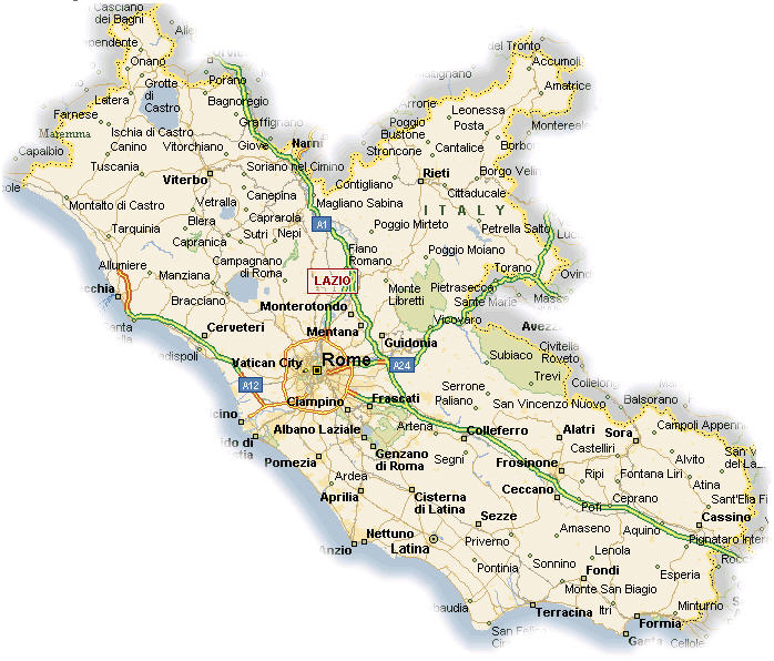 Mappa Lazio