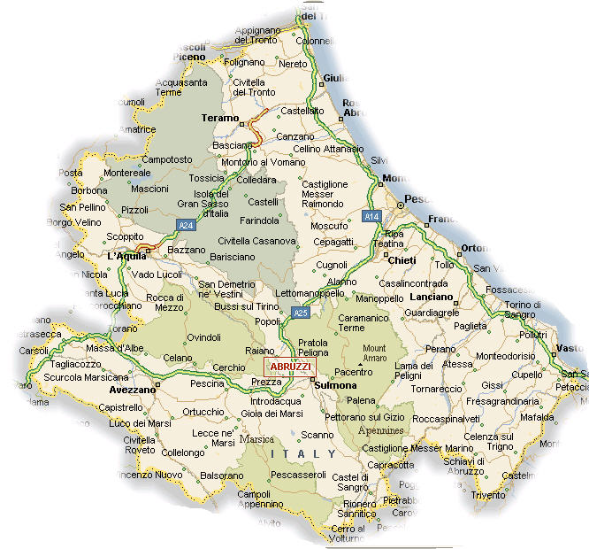 Mappa Abruzzo