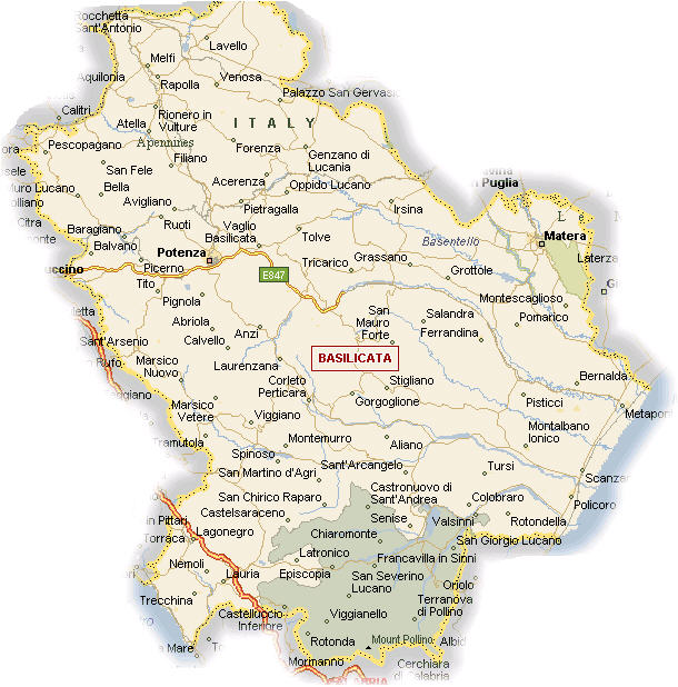 Mappa Basilicata