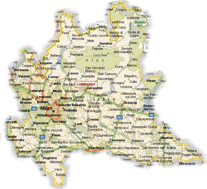 Mappa Lombardia