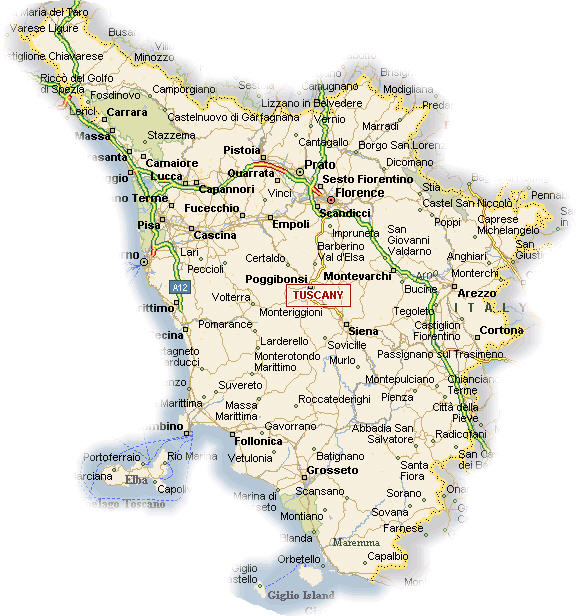 Mappa Toscana