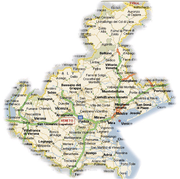 Mappa Veneto